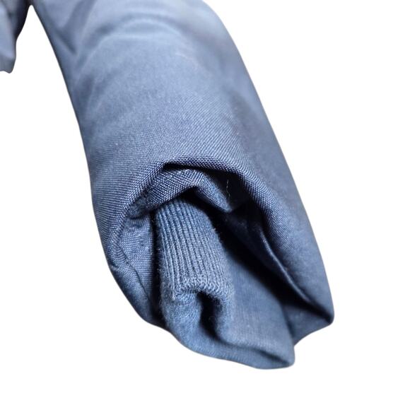 NWT Sam Edelman Women’s Dark Blue Puffer Jacket Fur Hooded Quilted Size XS Coat - Picture 6 of 13